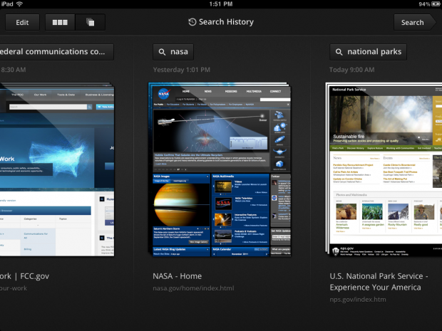 Suchergebnisse als Bilderkarussell in der Google Search App (Bild: Google)